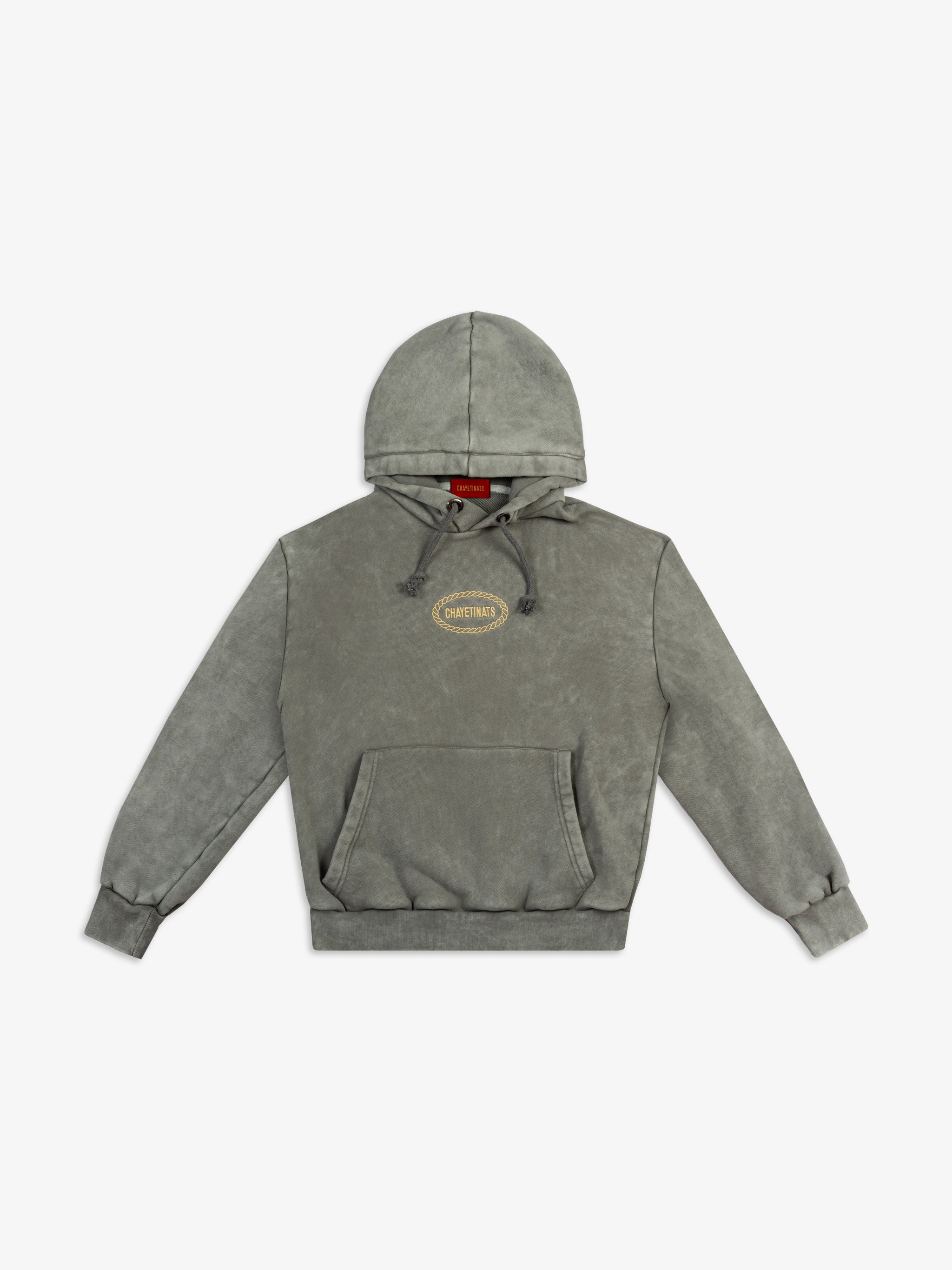 CONCRETE WASHED BOMBER HOODIE